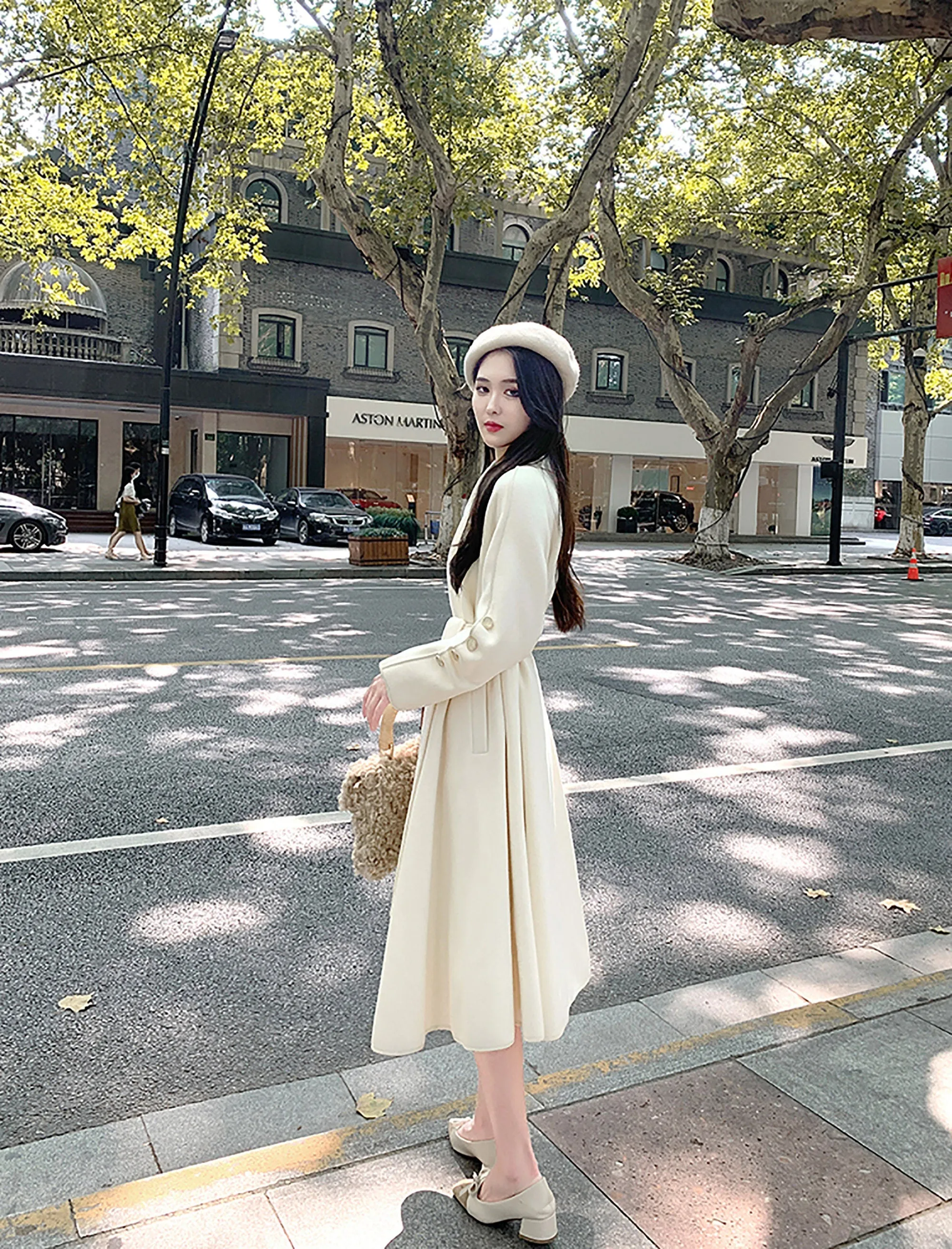 Women White Long Wool Coat,double-face cashmere coat,Handmade coat,Oversize wool coat,Wool Wrap Coat,Wedding coat,Winter coat,Vivian7 W124